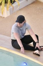 MELISSA RAWSON and Bryce Ruthven at a Pool in Darwin 05/06/2021
