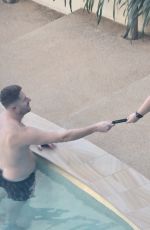MELISSA RAWSON and Bryce Ruthven at a Pool in Darwin 05/06/2021