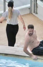 MELISSA RAWSON and Bryce Ruthven at a Pool in Darwin 05/06/2021