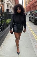 MICA PARIS Out with Her Agent Stuart Watts at Chiltern Firehouse in London 05/27/2021