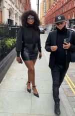 MICA PARIS Out with Her Agent Stuart Watts at Chiltern Firehouse in London 05/27/2021