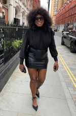 MICA PARIS Out with Her Agent Stuart Watts at Chiltern Firehouse in London 05/27/2021