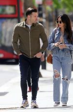 MICHELLE KEEGAN in Double Denim Out in London 05/20/2021