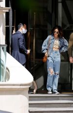 MICHELLE KEEGAN in Double Denim Out in London 05/20/2021