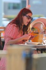MICHELLE MONAGHAN Out for Lunch at Petit Trois in Los Angeles 05/28/2021