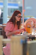 MICHELLE MONAGHAN Out for Lunch at Petit Trois in Los Angeles 05/28/2021