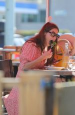MICHELLE MONAGHAN Out for Lunch at Petit Trois in Los Angeles 05/28/2021