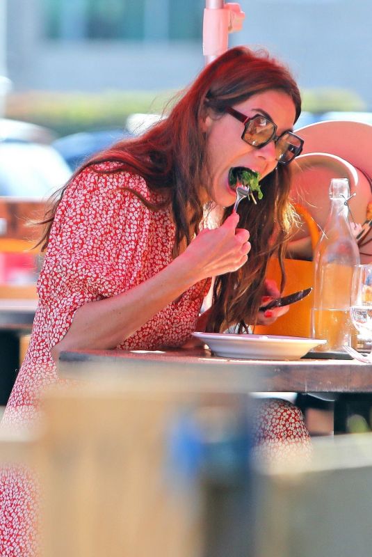 MICHELLE MONAGHAN Out for Lunch at Petit Trois in Los Angeles 05/28/2021