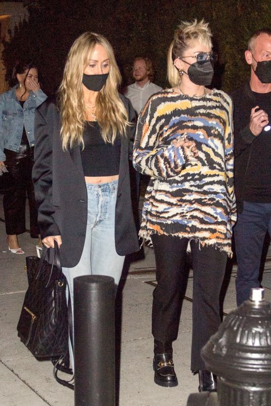 MILEY and TISH CYRUS at SNL Afterparty in New York 05/09/2021