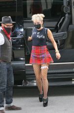 MILEY CYRUS Arrives at Her Hotel in New York 05/06/2021
