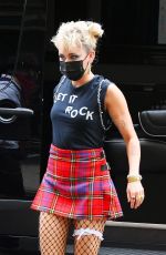 MILEY CYRUS Arrives at Her Hotel in New York 05/06/2021