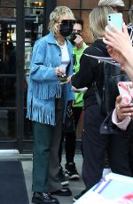 MILEY CYRUS Leaves Her Hotel in New York 05/07/2021