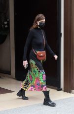 MILLA JOVOVICH Leaves Mandarin Hotel in Paris 05/03/2021