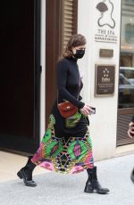 MILLA JOVOVICH Leaves Mandarin Hotel in Paris 05/03/2021
