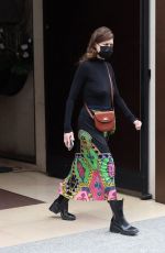 MILLA JOVOVICH Leaves Mandarin Hotel in Paris 05/03/2021