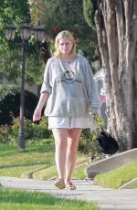 MISCHA BARTON Out with Her Dog Near Her Home in Los Feliz 05/10/2021