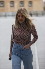 MOLLIE KING in Denim at BBC Studios in London 05/22/2021