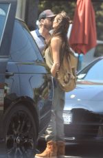 MORGAN BROWN and Gerard Butler at Kings Road Cafe in West Hollywood 05/06/2021