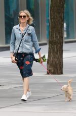 NAOMI WATTS Out with Her Dog in New York 05/16/2021