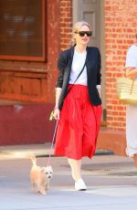 NAOMI WATTS Out with Her Dog in New York 05/21/2021