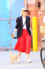 NAOMI WATTS Out with Her Dog in New York 05/21/2021