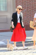 NAOMI WATTS Out with Her Dog in New York 05/21/2021