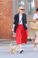 NAOMI WATTS Out with Her Dog in New York 05/21/2021