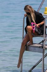 NATASHA POLY Arrives at Club 55 05/30/2021