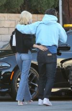 NICOLA PELTZ and Brooklyn Beckham at Matsuhisa Sushi Restaurant in Beverly Hills 05/24/2021