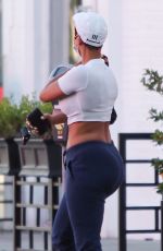 NICOLE MURPHY Out with Her Dog in West Hollywood 05/26/2021