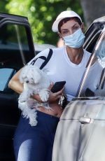 NICOLE MURPHY Out with Her Dog in West Hollywood 05/26/2021