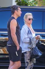 NICOLETTE SHERIDAN Out for Dinner in Malibu 05/28/2021