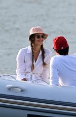 NINA AGDAL at a Boat Ride in Sag Harbor 05/23/2021