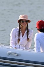 NINA AGDAL at a Boat Ride in Sag Harbor 05/23/2021