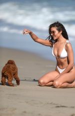 OLIVIA CULPO in a White Bikini at a Beach in Malibu 05/13/2021