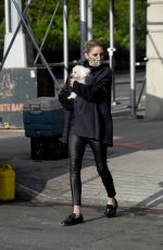 OLIVIA PALERMO Out with Her Dog in New York 05/14/2021