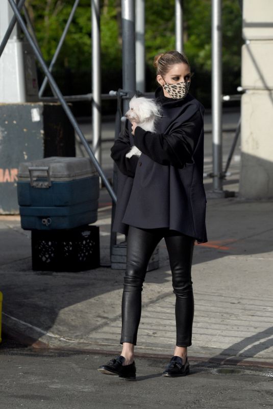 OLIVIA PALERMO Out with Her Dog in New York 05/14/2021