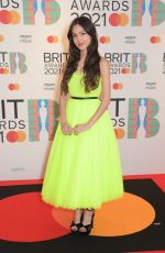 OLIVIA RODRIGO at 2021 Brit Awards in London 05/11/2021