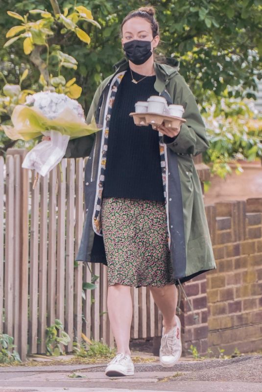 OLIVIA WILDE Out for Coffee in London 05/26/2021