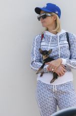 PARIS HILTON Out with Her Dog in Malibu 05/08/2021