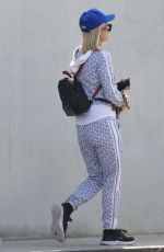 PARIS HILTON Out with Her Dog in Malibu 05/08/2021