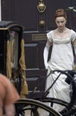 PHOEBE DYNEVOR on the Set of Bridgerton, Season 2 at The Rangers House in Greenwich 05/27/2021