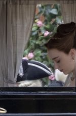 PHOEBE DYNEVOR on the Set of Bridgerton, Season 2 at The Rangers House in Greenwich 05/27/2021