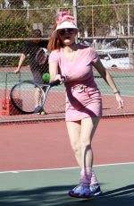 PHOEBE PRICE at a Tennis Courts in Los Angeles 05/04/2021