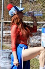 PHOEBE PRICE at a Tennis Courts in Los Angeles 05/27/2021