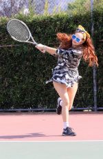 PHOEBE PRICE Out Playing Tennis in Los Angeles 05/05/2021