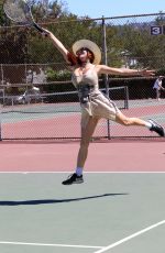 PHOEBE PRICE Playing Tennis in Los Angeles 05/24/2021