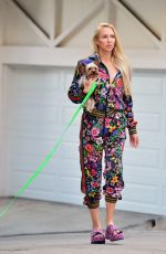 Pregnant CHRISTINE QUINN Out with Her Dog in Los Angeles 05/28/2021