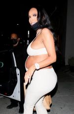 Pregnant ERICA MENA at Catch LA in West Hollywood 05/09/2021