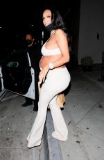 Pregnant ERICA MENA at Catch LA in West Hollywood 05/09/2021